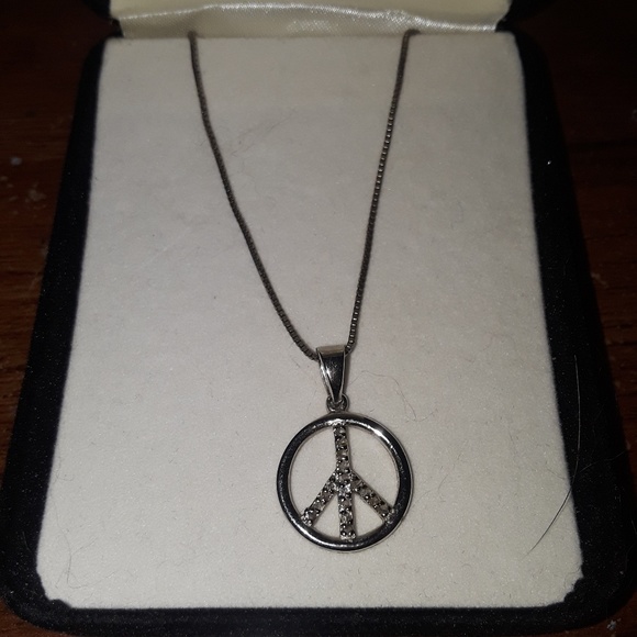 Kay Jewelers Jewelry - Peace Sign Necklace Kay Jewelers